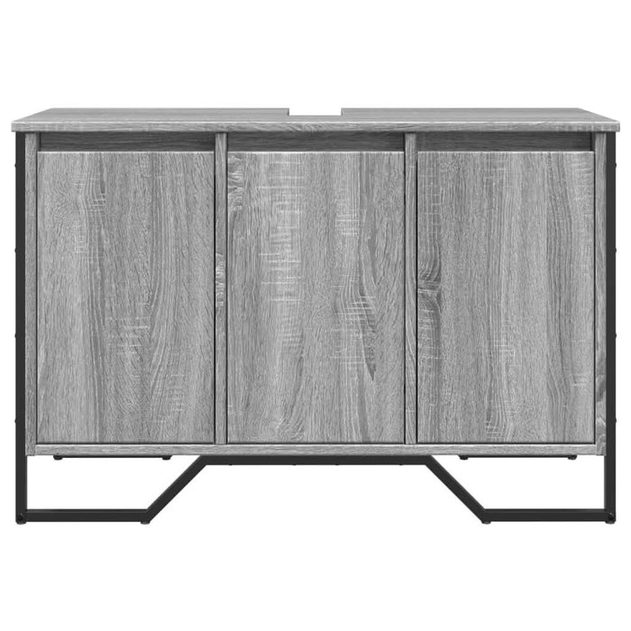 Dulap chiuvetă baie, gri sonoma, 91x35x60 cm, lemn prelucrat - WALTI WALTI