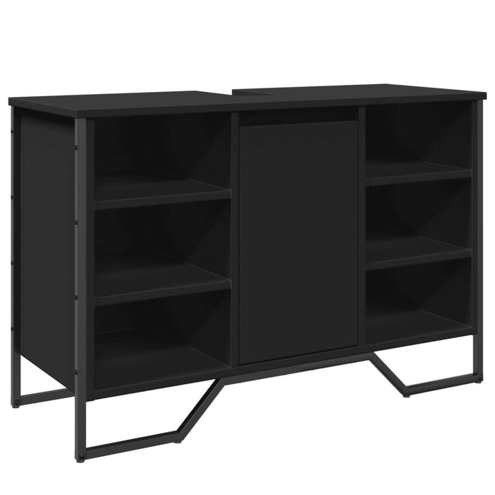 Dulap pentru chiuvetă baie, negru, 91x35x60 cm, lemn prelucrat - WALTI WALTI