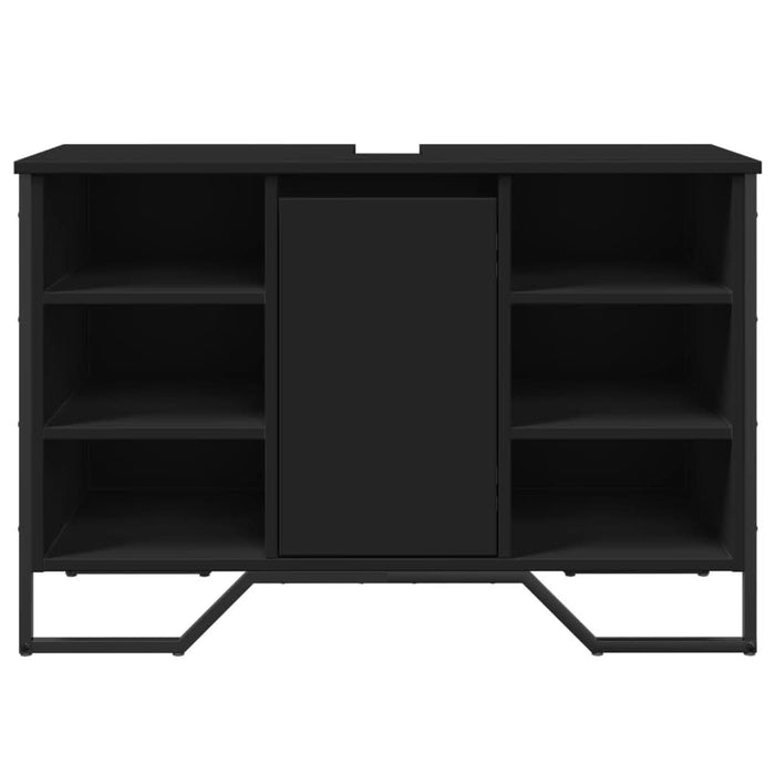 Dulap pentru chiuvetă baie, negru, 91x35x60 cm, lemn prelucrat - WALTI WALTI
