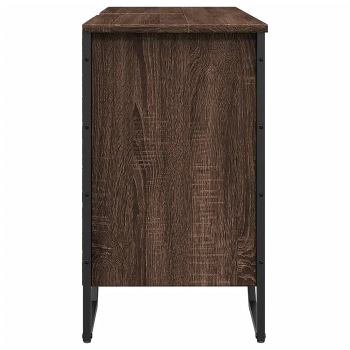 Dulap chiuvetă de baie, stejar maro, 91x35x60 cm lemn prelucrat - WALTI WALTI