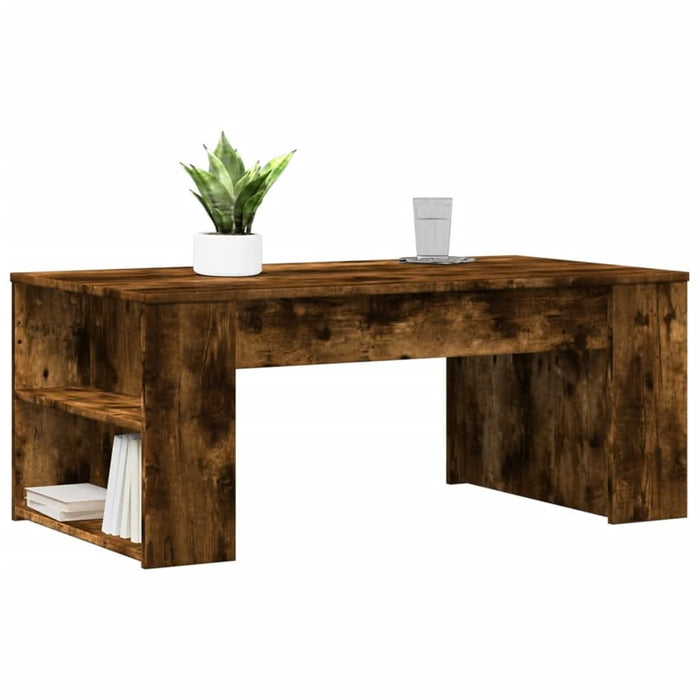 Măsuță de cafea, stejar fumuriu, 102x55x42 cm, lemn prelucrat - WALTI WALTI