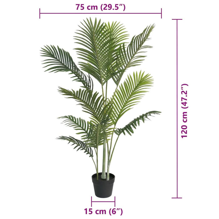 Palmier artificial, verde, 120 cm, PP - WALTI WALTI