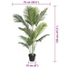 Palmier artificial, verde, 120 cm, PP - WALTI WALTI