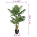 Palmier artificial cu 3 trunchiuri, verde, 120 cm, PP - WALTI WALTI