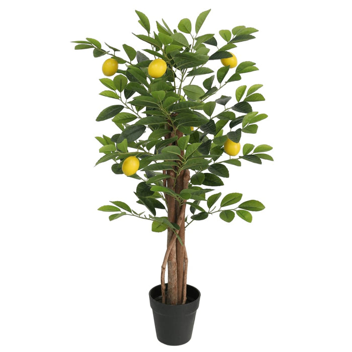 Lămâi artificial cu 3 trunchiuri, verde, 85 cm, PP WALTI