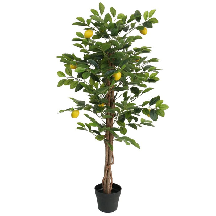 Lămâi artificial cu 3 trunchiuri, verde, 120 cm, PP WALTI