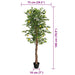 Lămâi artificial cu 3 trunchiuri, verde, 180 cm, PP - WALTI WALTI