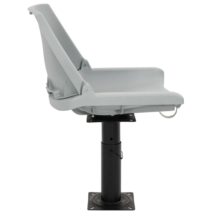 Scaun barcă 2 buc. piedestal reglabil înălțime rotativ la 360° - WALTI WALTI