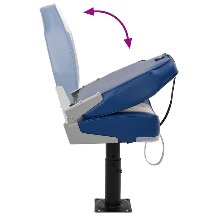 Scaun barcă 2 buc. piedestal reglabil înălțime rotativ la 360° WALTI