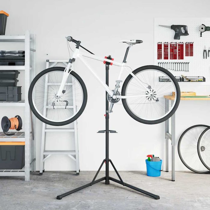 Suport reparare biciclete pliabil reglabil 92-152 cm roșu oțel - WALTI WALTI