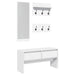 Set de mobilier pentru hol, 4 piese, alb, lemn prelucrat - WALTI WALTI