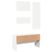 Set de mobilier pentru hol, 4 piese, alb, lemn prelucrat - WALTI WALTI