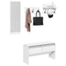 Set de mobilier pentru hol, 4 piese, alb, lemn prelucrat - WALTI WALTI