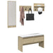 Set mobilier pentru hol, 4 piese, stejar sonoma, lemn prelucrat - WALTI WALTI
