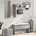 Set de mobilier pentru hol, 4 piese, gri beton, lemn prelucrat - WALTI WALTI