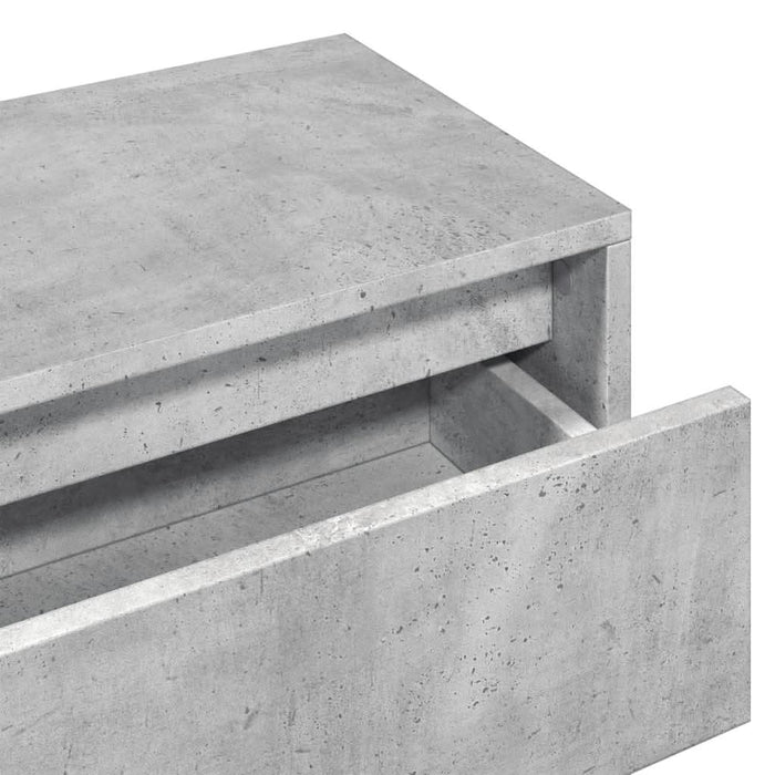 Set de mobilier pentru hol, 4 piese, gri beton, lemn prelucrat - WALTI WALTI