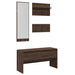 Set mobilier de hol, 4 piese, stejar maro, lemn prelucrat - WALTI WALTI