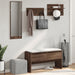 Set mobilier de hol, 4 piese, stejar maro, lemn prelucrat - WALTI WALTI