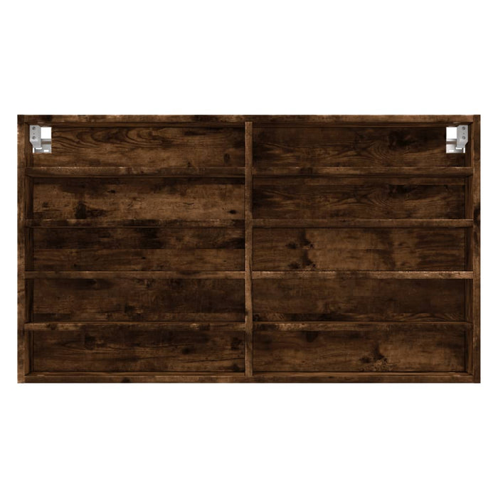Dulap cu vitrină, stejar fumuriu, 100x15x58 cm, lemn prelucrat - WALTI WALTI