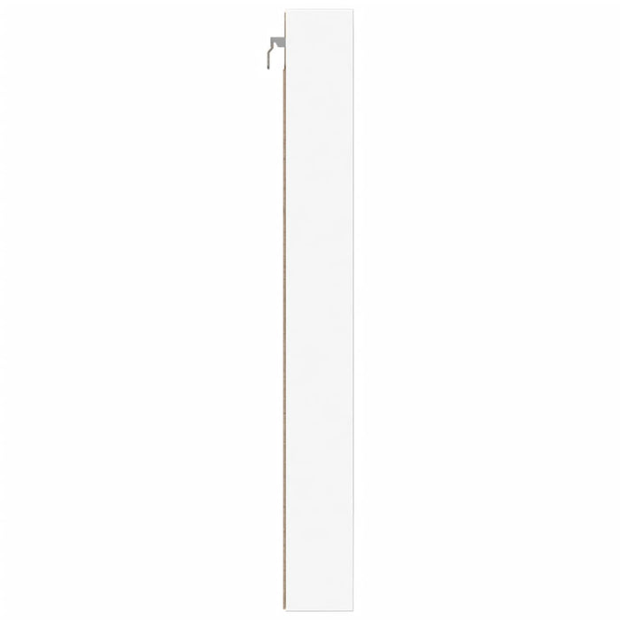 Dulap cu vitrină, alb, 100x8,5x75 cm, lemn prelucrat - WALTI WALTI
