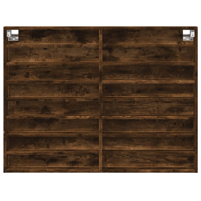Dulap cu vitrină, stejar fumuriu, 100x8,5x75 cm, lemn prelucrat - WALTI WALTI