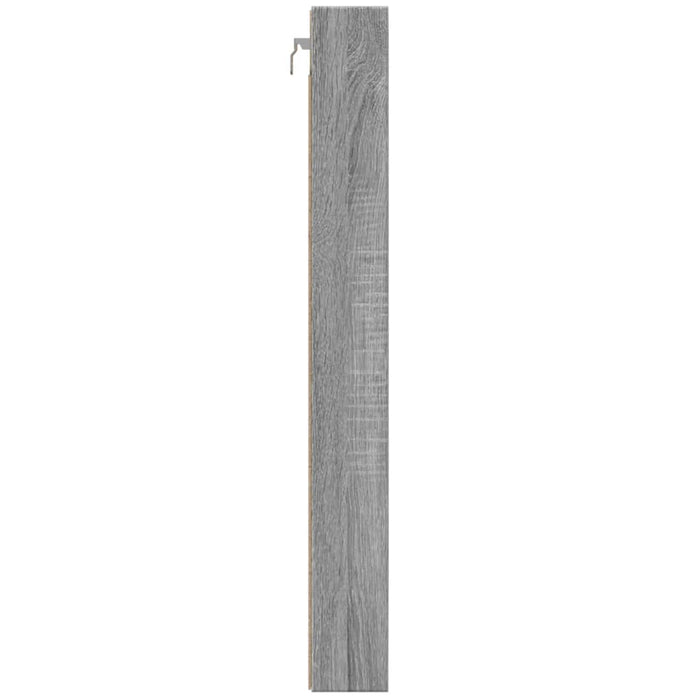 Dulap cu vitrină, sonoma gri, 100x8,5x75 cm, lemn prelucrat WALTI