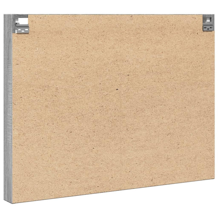 Dulap cu vitrină, sonoma gri, 100x8,5x75 cm, lemn prelucrat WALTI