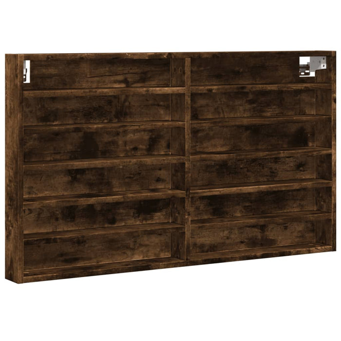 Dulap cu vitrină, stejar fumuriu, 100x8,5x58 cm, lemn prelucrat WALTI