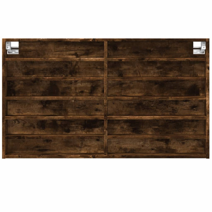 Dulap cu vitrină, stejar fumuriu, 100x8,5x58 cm, lemn prelucrat WALTI