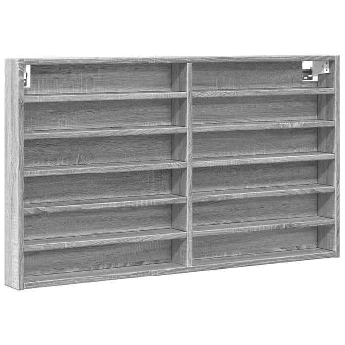 Dulap cu vitrină, sonoma gri, 100x8,5x58 cm, lemn prelucrat WALTI