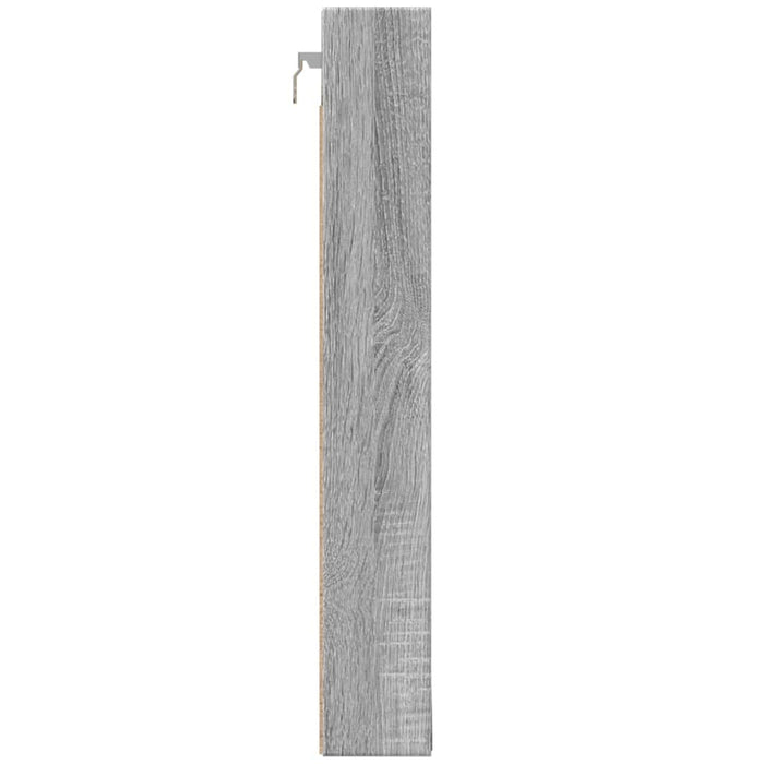 Dulap cu vitrină, sonoma gri, 100x8,5x58 cm, lemn prelucrat WALTI