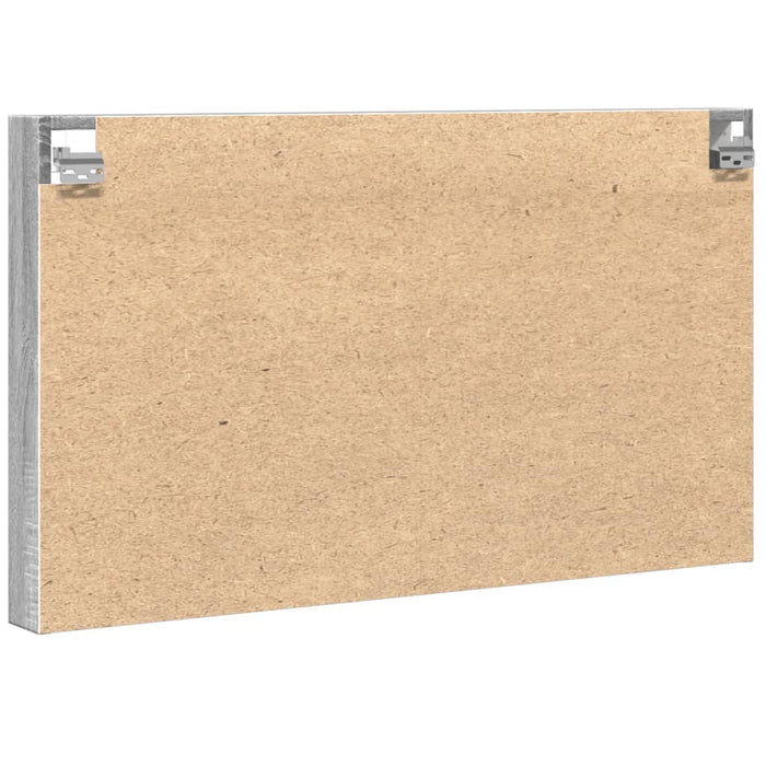 Dulap cu vitrină, sonoma gri, 100x8,5x58 cm, lemn prelucrat WALTI