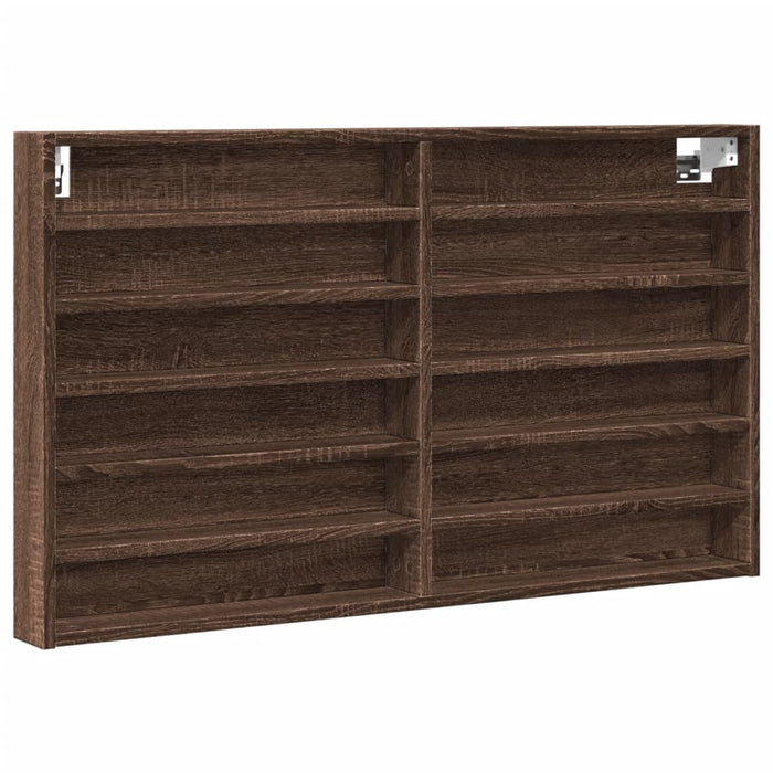 Dulap cu vitrină, stejar maro, 100x8,5x58 cm, lemn prelucrat WALTI