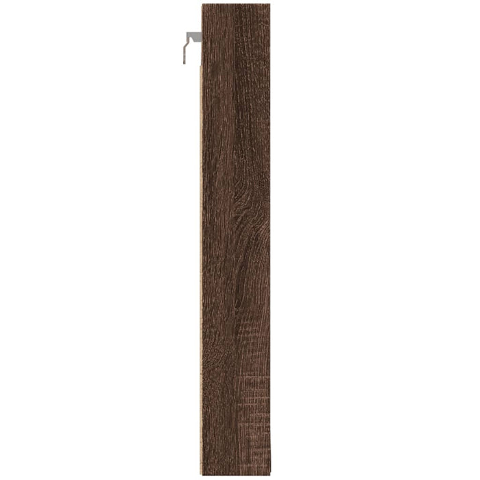 Dulap cu vitrină, stejar maro, 100x8,5x58 cm, lemn prelucrat WALTI