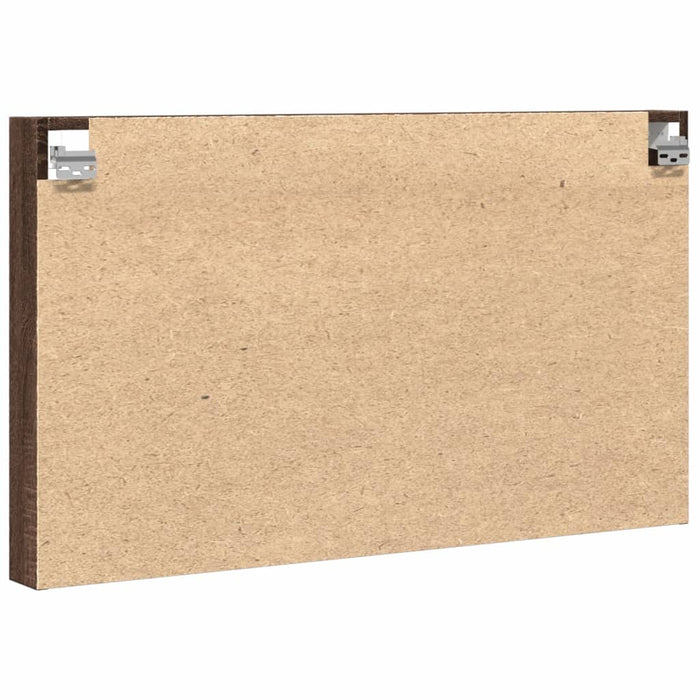 Dulap cu vitrină, stejar maro, 100x8,5x58 cm, lemn prelucrat WALTI