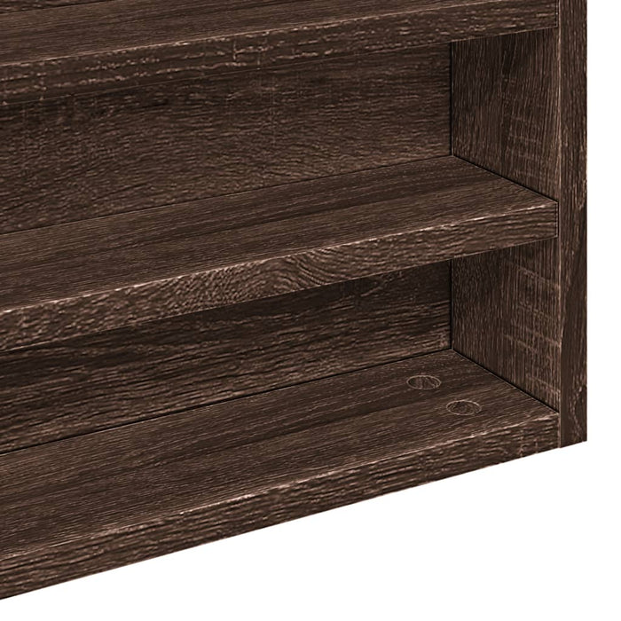 Dulap cu vitrină, stejar maro, 100x8,5x58 cm, lemn prelucrat WALTI