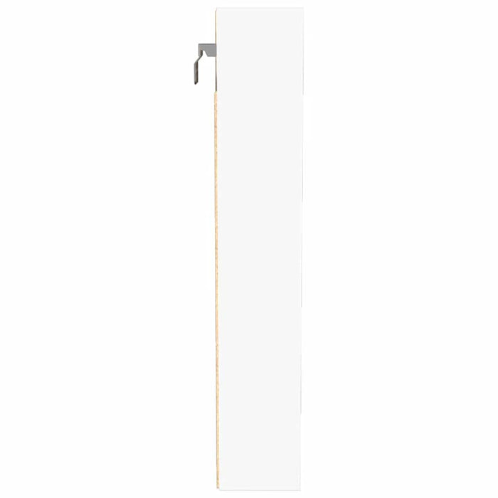 Dulap cu vitrină, alb, 100x8,5x50 cm, lemn prelucrat - WALTI WALTI