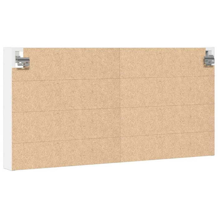 Dulap cu vitrină, alb, 100x8,5x50 cm, lemn prelucrat - WALTI WALTI