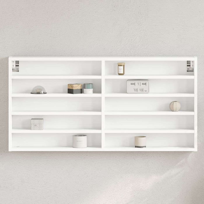 Dulap cu vitrină, alb, 100x8,5x50 cm, lemn prelucrat - WALTI WALTI