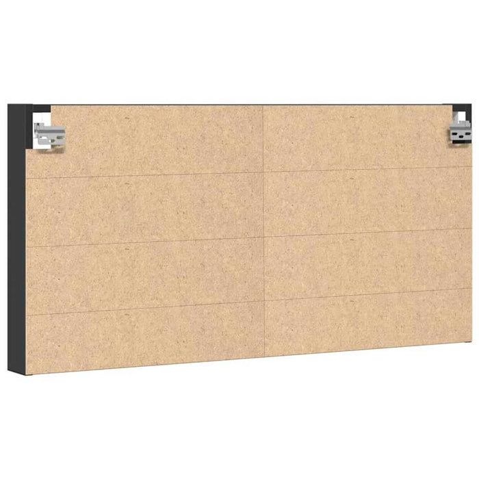 Dulap cu vitrină, negru, 100x8,5x58 cm, lemn prelucrat WALTI