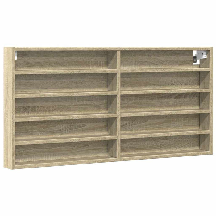 Dulap cu vitrină, stejar sonoma, 100x8,5x50 cm, lemn prelucrat - WALTI WALTI