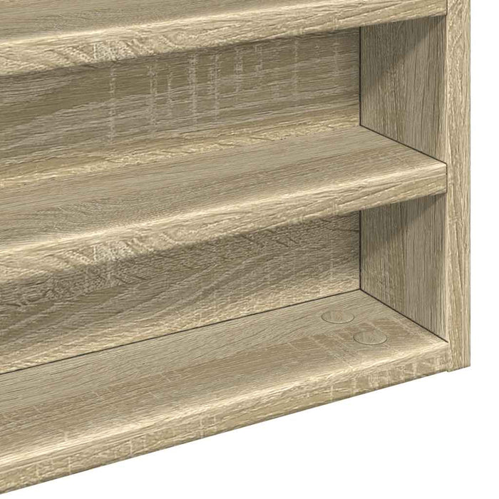 Dulap cu vitrină, stejar sonoma, 100x8,5x50 cm, lemn prelucrat - WALTI WALTI