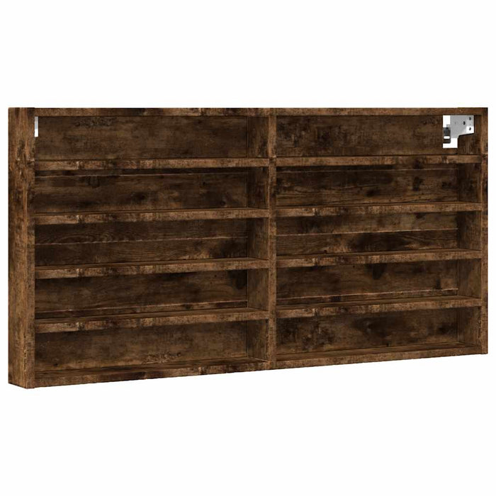 Dulap cu vitrină, stejar fumuriu, 100x8,5x50 cm, lemn prelucrat - WALTI WALTI