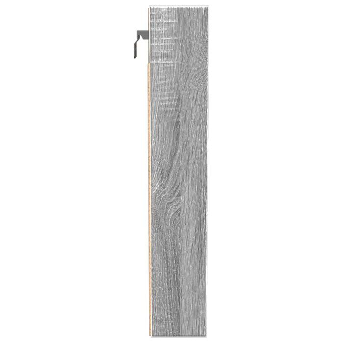 Dulap cu vitrină, sonoma gri, 100x8,5x50 cm, lemn prelucrat - WALTI WALTI