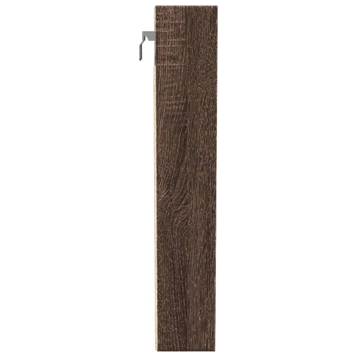 Dulap cu vitrină, stejar maro, 100x8,5x50 cm, lemn prelucrat - WALTI WALTI