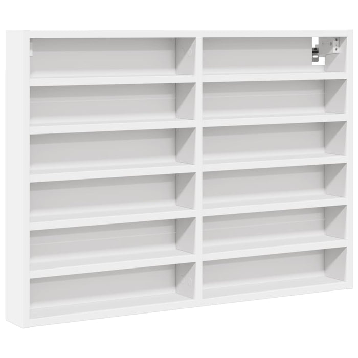 Dulap cu vitrină, alb, 80x8,5x58 cm, lemn prelucrat WALTI