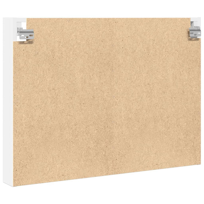 Dulap cu vitrină, alb, 80x8,5x58 cm, lemn prelucrat WALTI