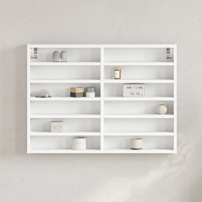 Dulap cu vitrină, alb, 80x8,5x58 cm, lemn prelucrat WALTI