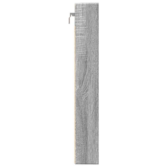 Dulap cu vitrină, sonoma gri, 80x8,5x58 cm, lemn prelucrat WALTI