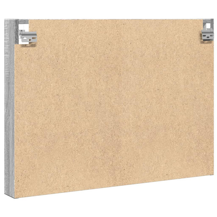 Dulap cu vitrină, sonoma gri, 80x8,5x58 cm, lemn prelucrat WALTI